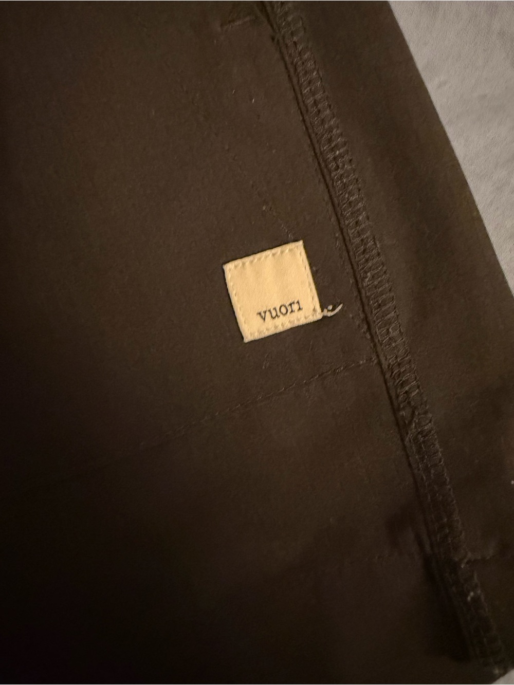 Vuori Black Athletic Shorts with Contrast Logo Tab - Picture 2 of 4